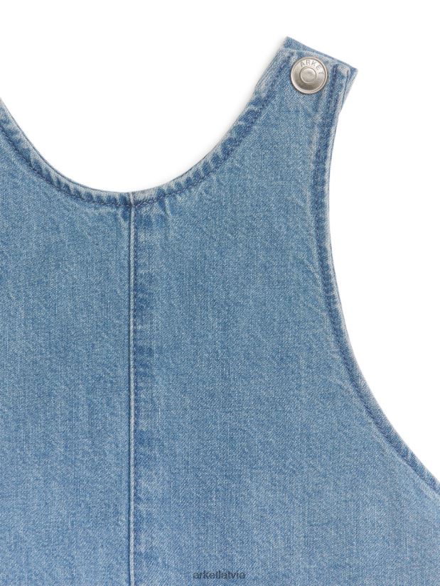 bērni ARKET džinsa dungaree kleita apģērbs zils DT8RBB1741