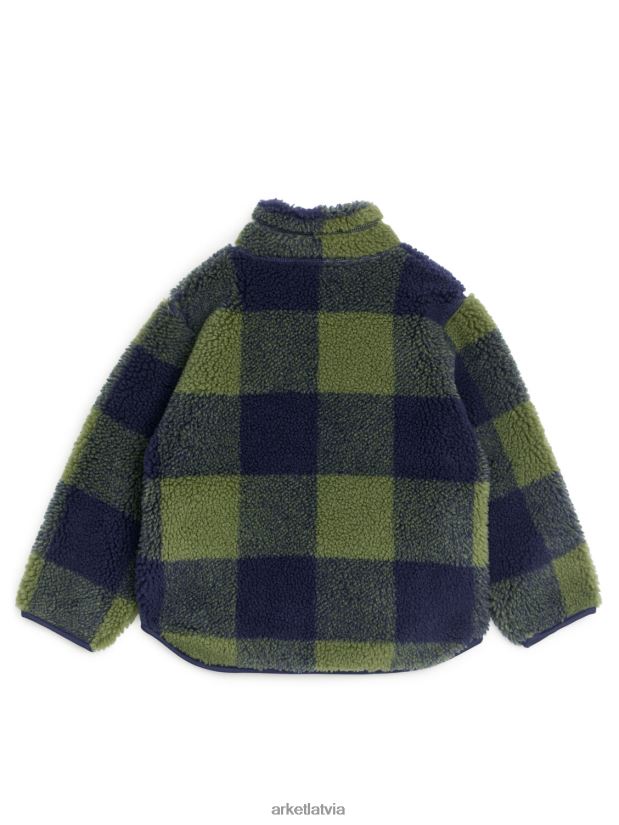 bērni ARKET pārbaudīta pāļu jaka apģērbs haki/zils DT8RBB1680