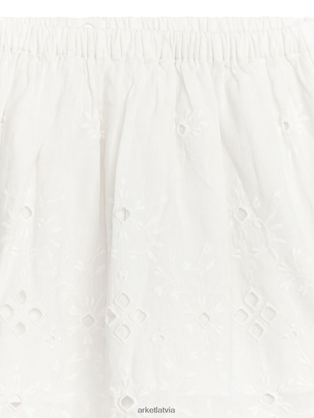 bērni ARKET broderie anglaise midi svārki apģērbs balts DT8RBB1383