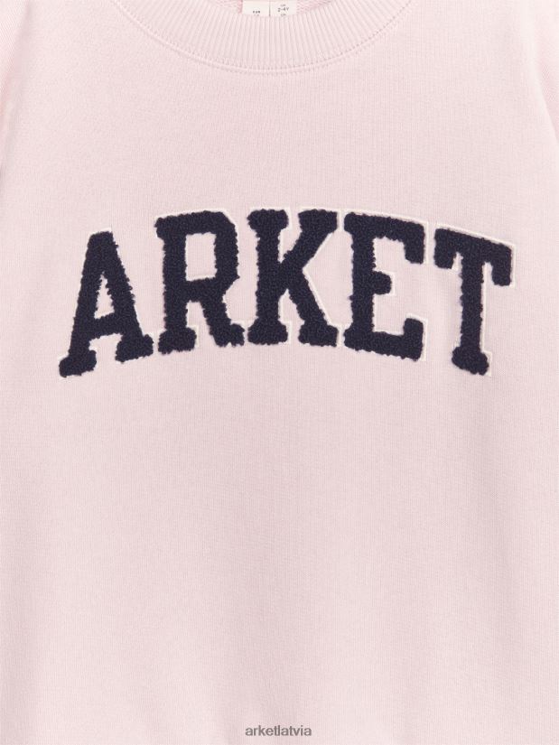 bērni ARKET augstskolas sporta krekls apģērbs gaiši rozā DT8RBB1521