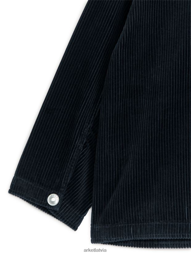 bērni ARKET velveta virskrekls ar rāvējslēdzēju apģērbs melns DT8RBB1515