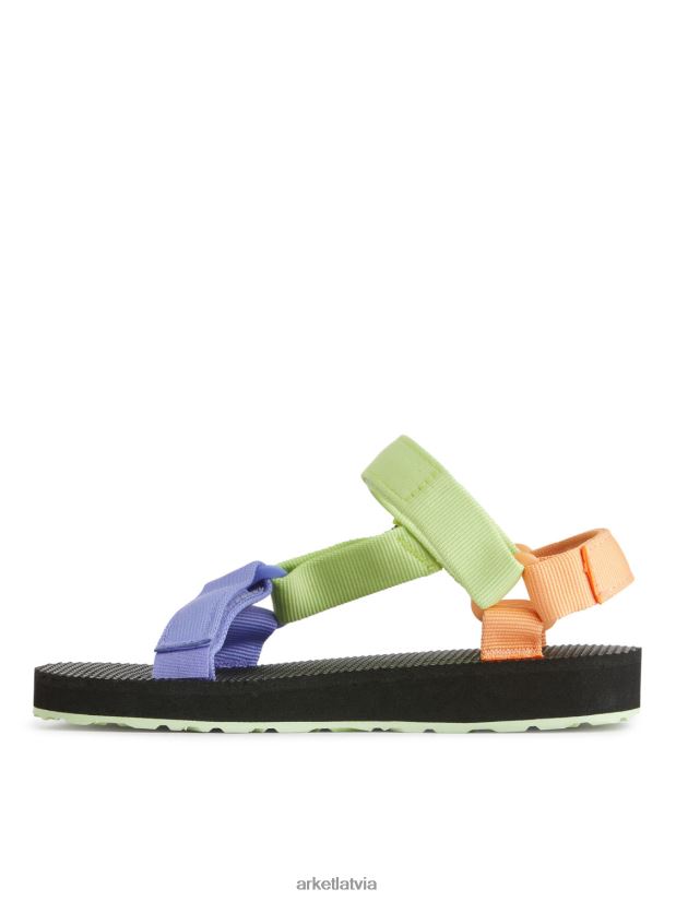 bērni ARKET teva oriģinālas universālas junioru sandales apavi melni/pasteļi DT8RBB1401