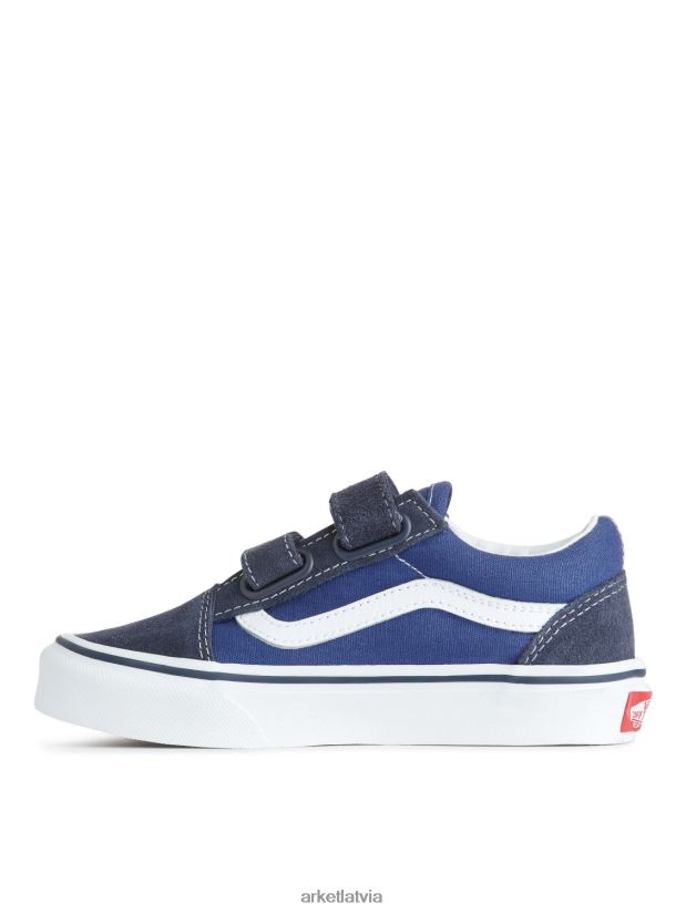 bērni ARKET vans jauniešu old skool trenažieri apavi tumši zils DT8RBB1399