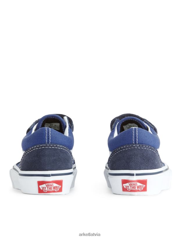 bērni ARKET vans jauniešu old skool trenažieri apavi tumši zils DT8RBB1399