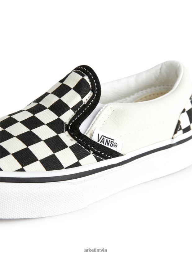 bērni ARKET vans toddler klasiskie uzvelkamie trenažieri apavi balts melns DT8RBB1396