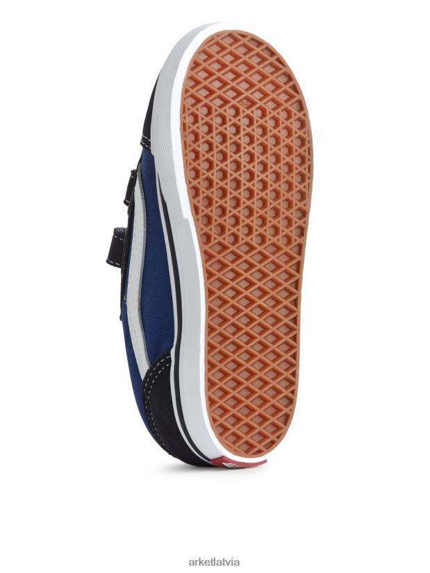 bērni ARKET vans toddler old skool hook and loop trenažieri apavi tumši zils/balts DT8RBB1398