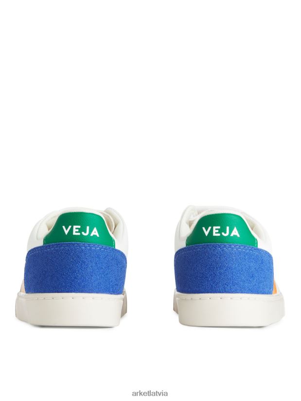 bērni ARKET veja v-12 junioru treneri apavi balts/dzeltens/zils DT8RBB1409