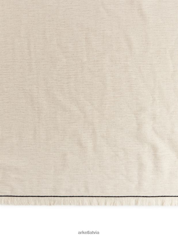 unisex ARKET kokvilnas dvielis 70 x 140 cm mājas piederumi bēšs DT8RBB1352