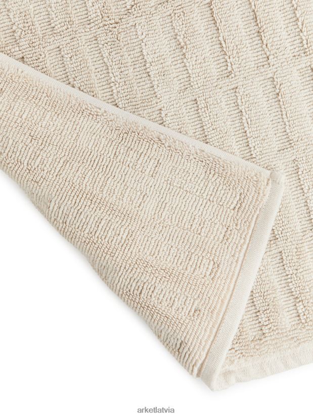 unisex ARKET kokvilnas vannas paklājiņš mājas piederumi bēšs DT8RBB1351