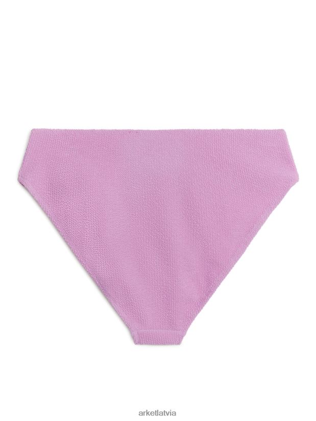 sievietes ARKET Vidēji jostasvietas kroku bikini apakšdaļa apģērbs rozā DT8RBB590