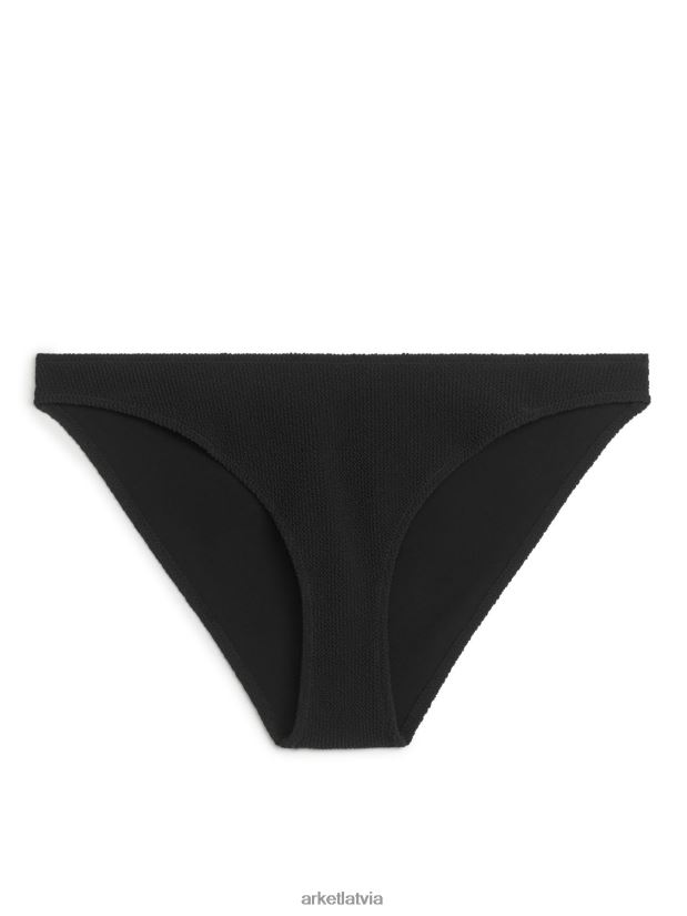 sievietes ARKET bikini apakšdaļa ar zemu vidukli apģērbs melns DT8RBB595