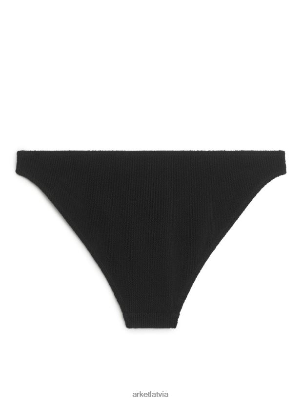 sievietes ARKET bikini apakšdaļa ar zemu vidukli apģērbs melns DT8RBB595