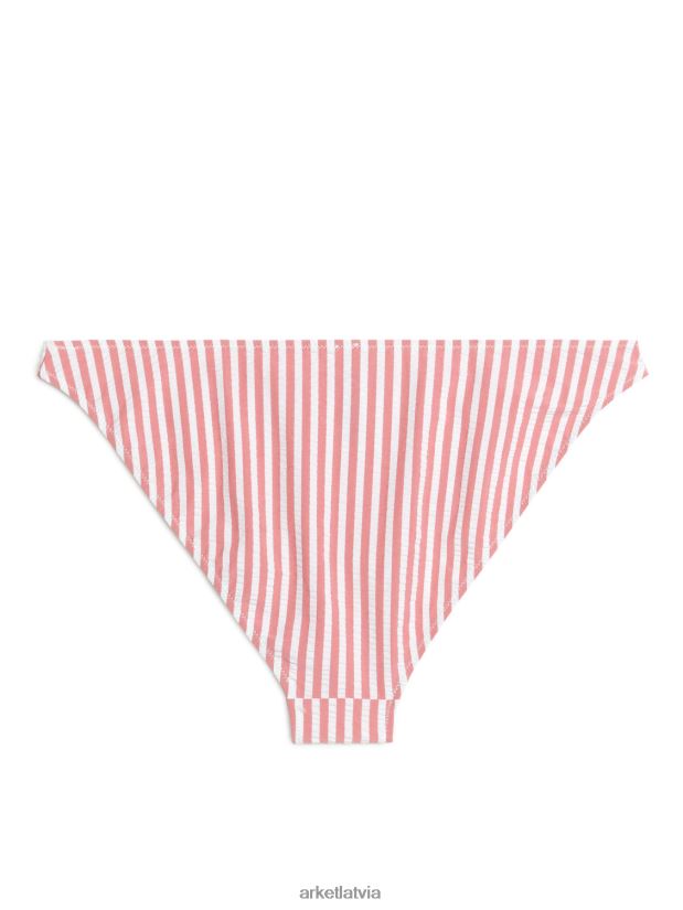 sievietes ARKET seersucker bikini apakšdaļa apģērbs sarkans/balts DT8RBB601