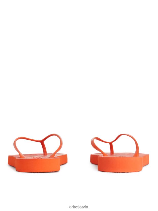 sievietes ARKET gulšņi konusveida flip flops apavi apelsīns DT8RBB710