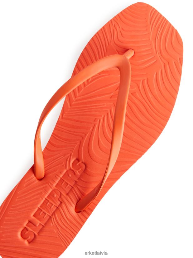 sievietes ARKET gulšņi konusveida flip flops apavi apelsīns DT8RBB710