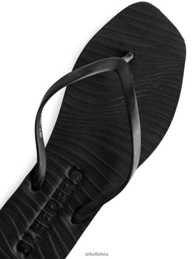 sievietes ARKET gulšņi konusveida flip flops apavi melns DT8RBB709