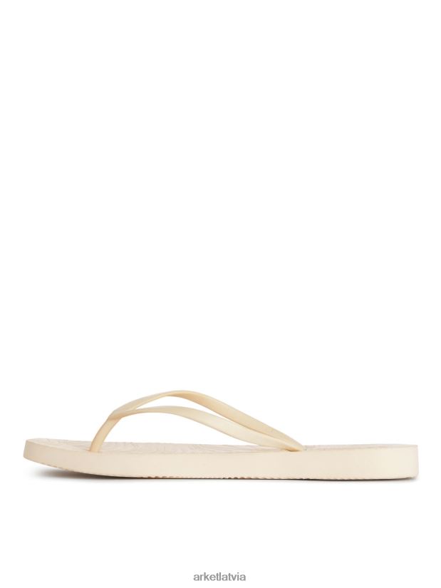 sievietes ARKET gulšņi konusveida flip flops apavi olu rieksts DT8RBB708