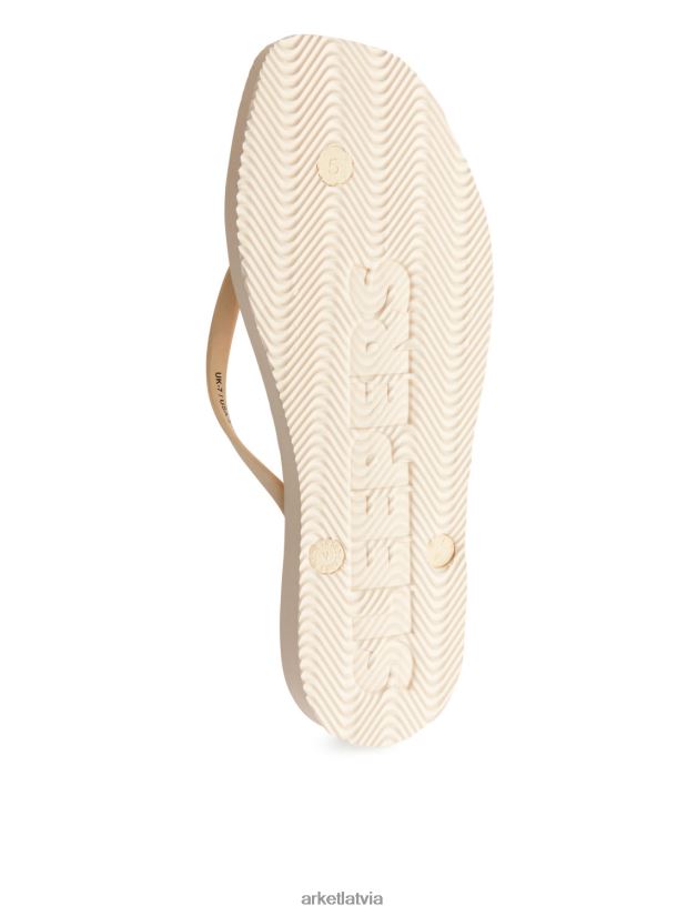 sievietes ARKET gulšņi konusveida flip flops apavi olu rieksts DT8RBB708