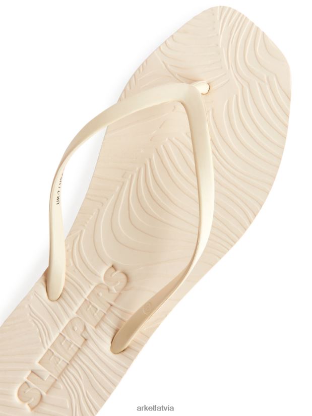 sievietes ARKET gulšņi konusveida flip flops apavi olu rieksts DT8RBB708