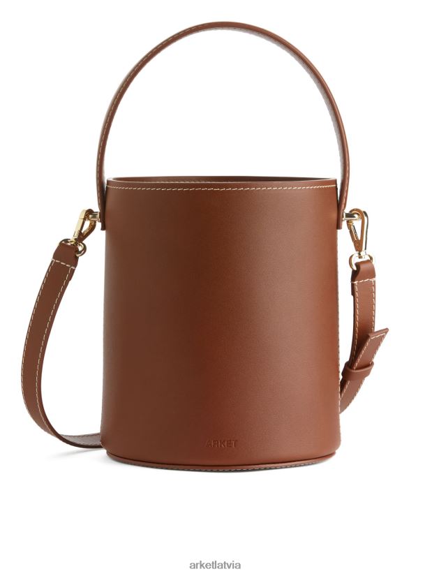 unisex ARKET maza ādas kausu soma somas brūns DT8RBB768