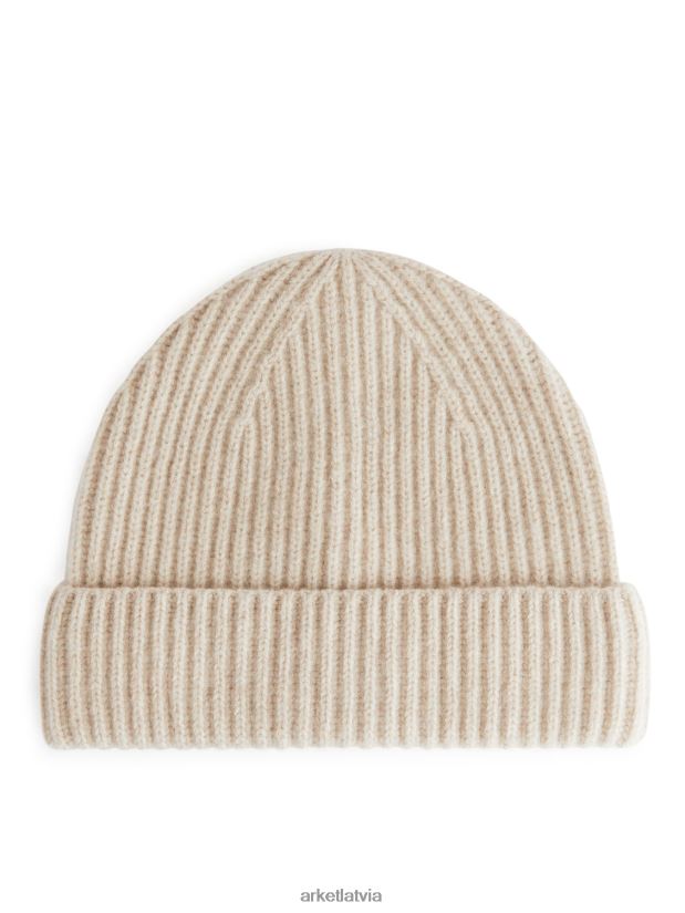 vīriešiem ARKET kašmira maisījuma beanie Piederumi gandrīz balts DT8RBB887