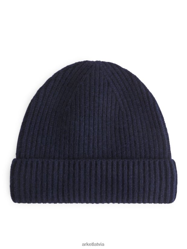 vīriešiem ARKET kašmira maisījuma beanie Piederumi tumši zils DT8RBB1310